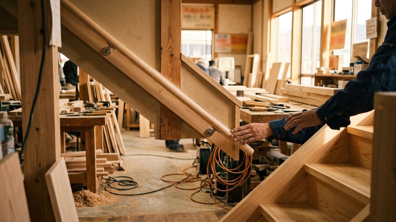 113. 「階段が怖い」高齢者のための階段手すり設置工事ガイド | 株式会社ホープシード
